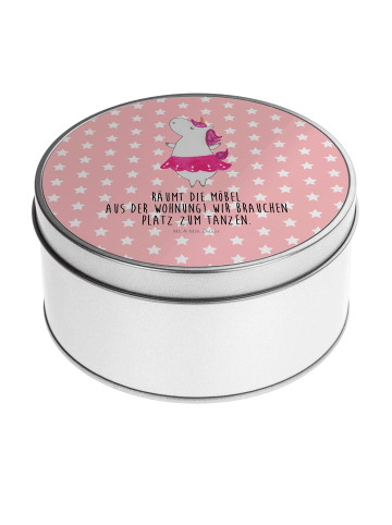 Mr. & Mrs. Panda Dose Einhorn Ballerina mit Spruch in Rot Pastell