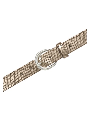 Tamaris Gürtel Essential Classics in grau taupe kupfer metallic 6218