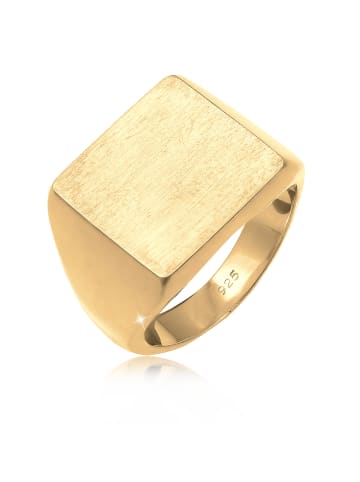 Elli Ring 925 Sterling Silber Siegelring in Gold