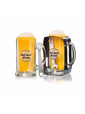 Ritzenhoff & Breker 2er Set Bierkrug und Öffner 500 ml in transparent