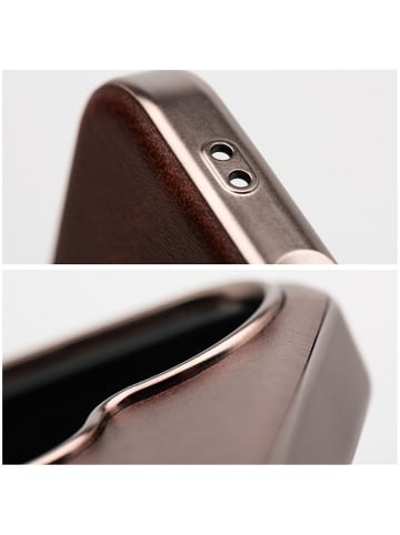 COFI 1453 Smartphonehülle Bumper Handyhülle kompatibel mit Samsung Galaxy S25 in Braun