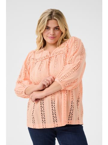 KAFFE curve Bluse langarm KCrandi Regular fit in Peach Nectar