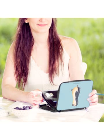 Mr. & Mrs. Panda Federmäppchen Pinguin mHerzieren ohne Spruch in Eisblau