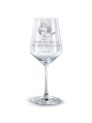 Mr. & Mrs. Panda Weinkelch Rabe Sombrero mit Spruch in Transparent