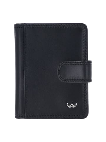 Golden Head Polo Kreditkartenetui RFID Schutz Leder 8 cm in schwarz