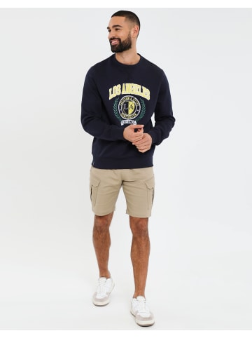 Threadbare Sweatshirt THB Fleece Crew Ocean in Navy