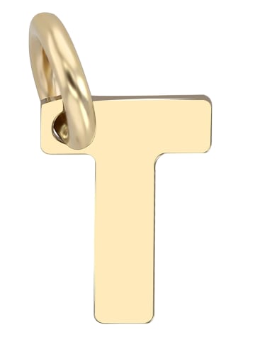 Adeliás Unisex Anhänger – Buchstabe N Buchstabenanhänger aus 375 Gold in gold
