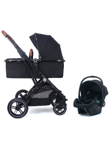 PIXINI Lania Kinderwagen 3in1 Set Black Edition