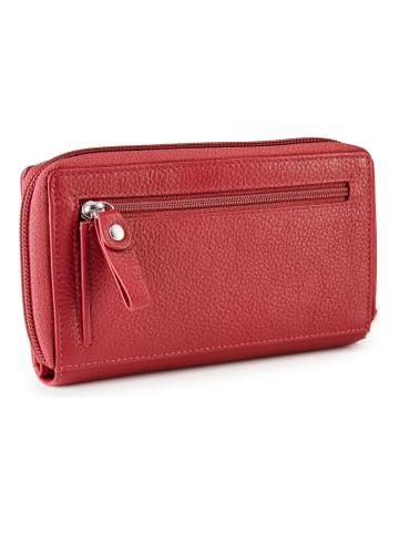 Esquire Primavera Geldbörse RFID Schutz Leder 15.5 cm rot