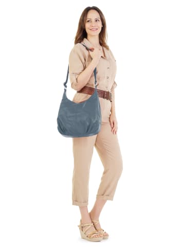 Cluty Shopper echt Leder in blau