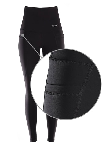 Winshape Functional Comfort High Waist Tights mit drei taschen HWL115C in schwarz