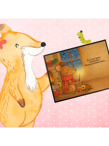 Mr. & Mrs. Panda schreibtischunterlage Maus Weihnachten Design m... in Weiß