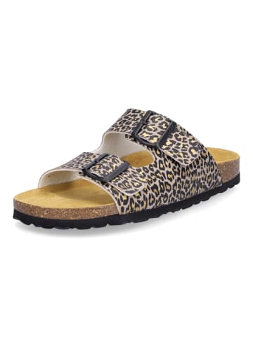 MIDS MOMO Zweiriemer-Pantolette in Leo
