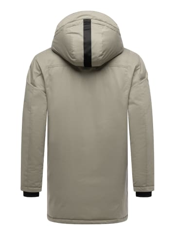 STONE HARBOUR Wintermantel Fintaan XX in Silver Grey