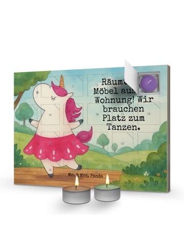 Mr. & Mrs. Panda adventskalender kerzen Einhorn Ballerina Design... in Weiß