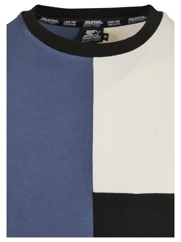 STARTER T-Shirt in vintageblue/black/palewhite