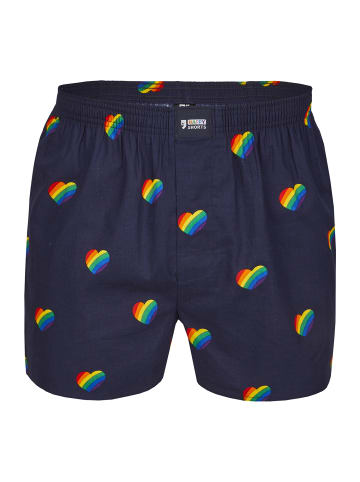 Happy Shorts Boxer Print in Rainbow Hearts