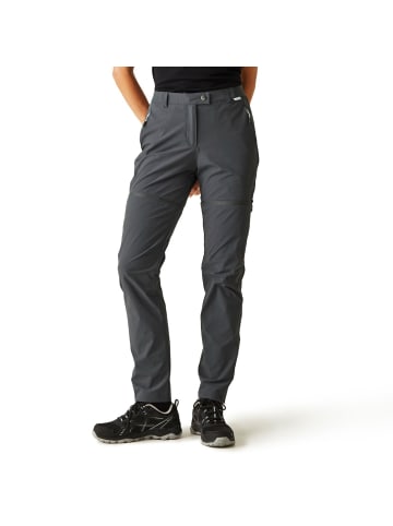 Regatta Mountain Zip Off Pant / Wanderhose Kurzgröße in Grau