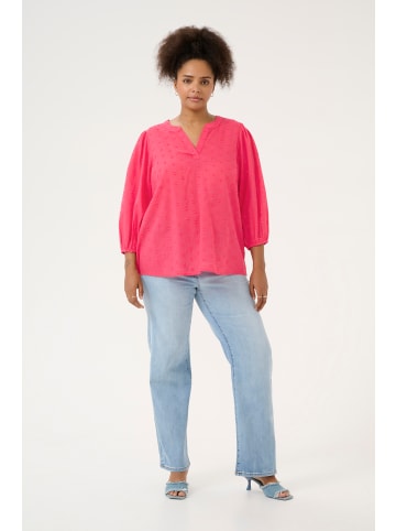 KAFFE curve Langarm-Bluse KCjolana in Raspberry