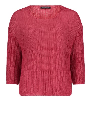 Betty Barclay Strickpullover mit Glanzeffekt in Pink Flambé