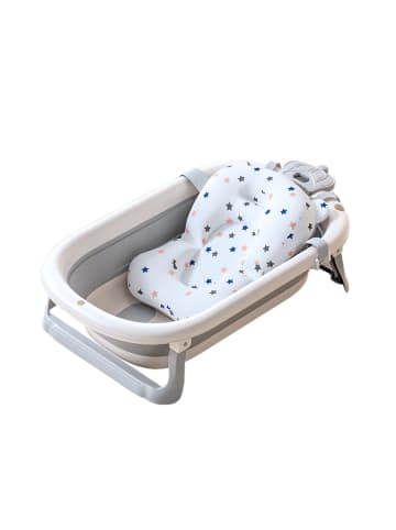 Wisam® Babybadewanne faltbar mit Thermometer Sterne