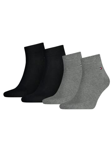 Tommy Hilfiger Socken 4er Pack in Schwarz/Grau