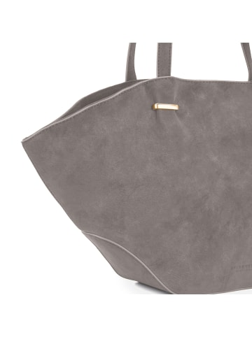 Seidenfelt Rena Schultertasche 45 cm in grey