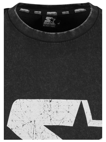 STARTER STARTER T-Shirts in black acid washed