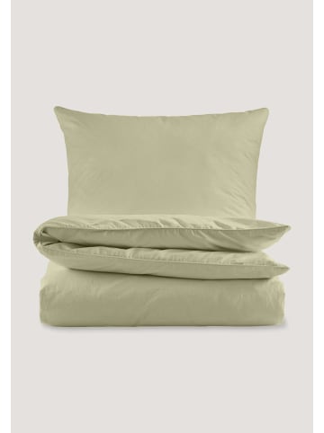 Hessnatur Perkal Bettwäsche-Set in pastelloliv