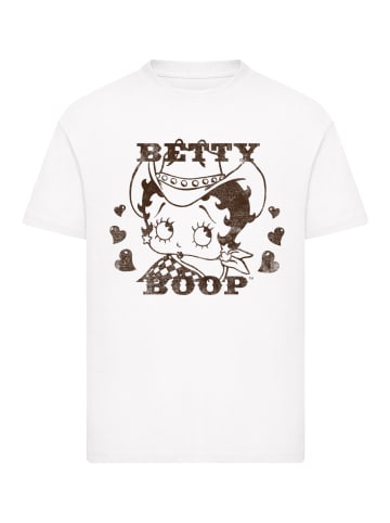 F4NT4STIC T-Shirt Betty Boop Cowgirl in weiß