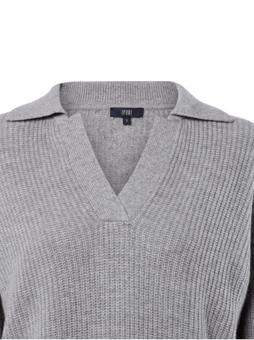 IPURI Strickpullover in hellgrau - 0003