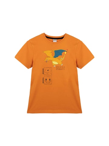 Pokémon Pikachu T-Shirt Kinder Jungen Oberteil Shirt in Orange