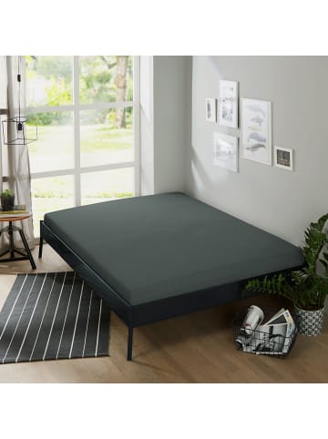 Erwin Müller Frottee Spannbettlaken Erding in anthrazit