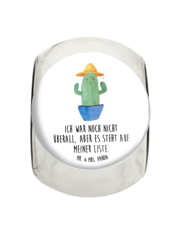 Mr. & Mrs. Panda Kaffeedose Kaktus Hut mit Spruch in Weiß