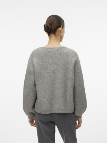 Vero Moda Strickjacke in Medium Grey Melange