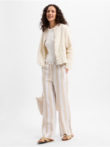 Marie Lund Leinenbluse Emma in beige - 0005