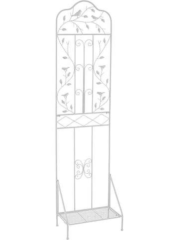 COSTWAY Rankgitter Metall 3 in 1 in Weiß