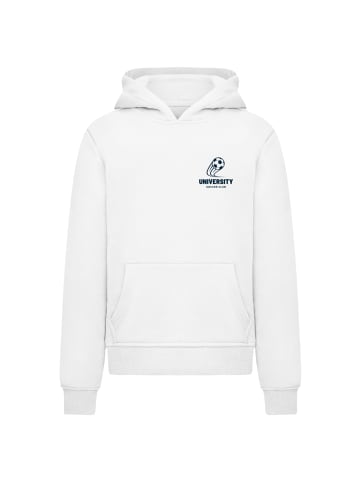 F4NT4STIC Hoodie University Soccer Club Classic Minimalist in weiß