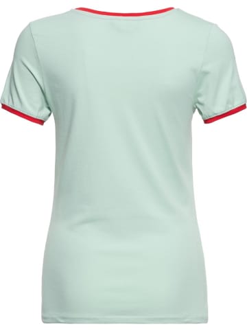 Queen Kerosin Shirt "Contrast T-Shirt Deep in Texas" in Grün