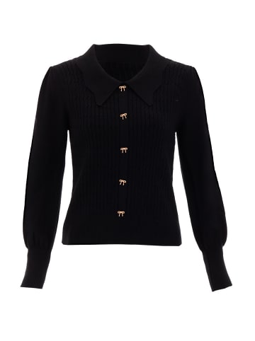 NAEMI Damen Strickpullover in Schwarz