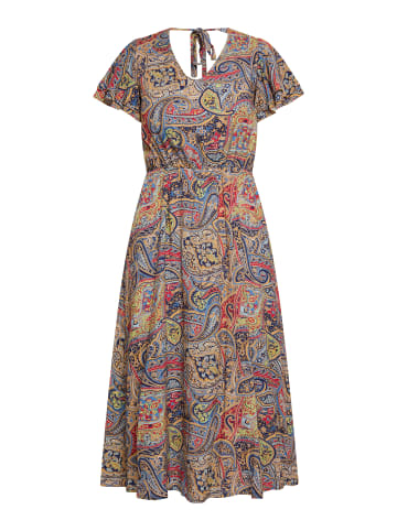 usha FESTIVAL Kleid Mit Paisley-Print in Marine Mehrfarbig