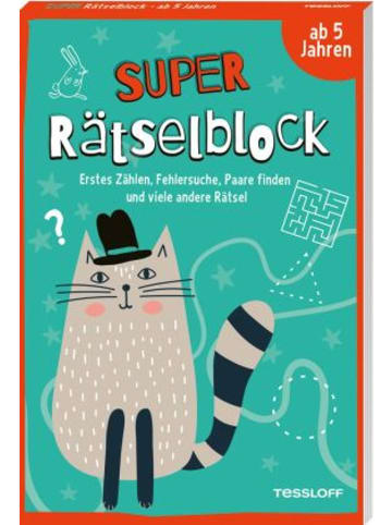 Tessloff Buch - Super Rätselblock ab 5 Jahren. Erstes Zählen, Fehlersuche, Paa