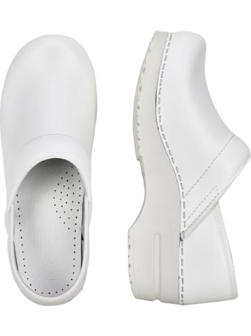 Sanita Comfortwear Clog "Original-Prof. Pu" in Weiß