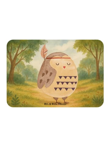 Mr. & Mrs. Panda Magnet Eule Federschmuck Design ohne Spruch in Weiß