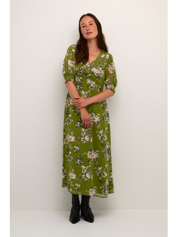 Kaffe Kleid KAvita in Green Stencil Flower Print