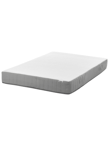 Beliani Matratze CUSHY in Weiß/Grau - (W) 120 x (H) 20 x (L) 200 cm