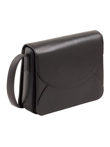 DuDu Cefalonia Umhängetasche Leder 21 cm in black rosa