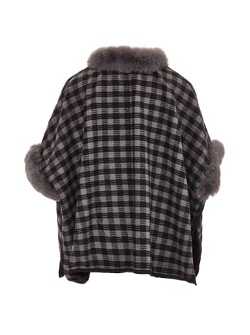 osha Poncho in Grau