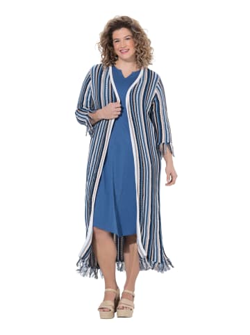 Ulla Popken Strickjacke in denimblau