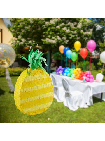 relaxdays Pinata Ananas in Gelb